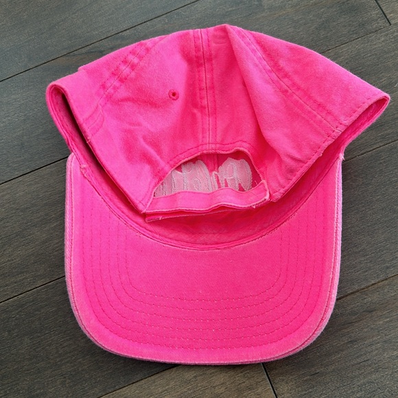 ALL SHE WROTE NOTES Confetti Vibes Ball Cap, Fluorescent Pink Fashion Casual - Picture 4 of 12